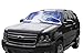 FrostGuard ProTec | Premium Winter Windshield Cover for Ice and Snow | Extra Large Size Car Windshield Cover, Blue – Fits Most SUVs, Trucks, Minivans and Vans – Measures 69 x 32 Inches