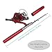 Docooler Mini Aluminum Saltwater Fishing Tackle Pocket Pen Fishing Rod Pole + Reel