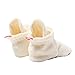 Zutano Unisex Cozie Fleece Baby Booties with Grippers, Baby Essentials, Cream, 12 Months Unisex Infant