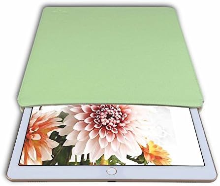 Smith Sursee Apple Cover for Ipad Pro 12.9 Inch and Macbook Air 11.6 Inch Litchi Grain Pu Leather Sleeve Case (Local Tyrants Green)