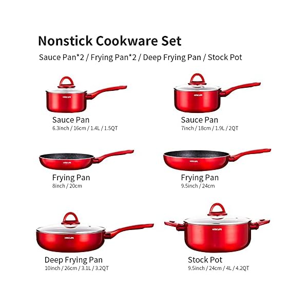 HITECLIFE-Induction-Pots-and-Pans-Sets-Nonstick-Cookware-Set-10-Pieces-Chemical-Free-Kitchen-Sets-Frying-Pan-Saucepan-Saute-Pan-Skillet HITECLIFE Induction Pots and Pans Sets, Nonstick Cookware Set 10 Pieces, Chemical-Free Kitchen Sets, Frying Pan, Saucepan, Saute Pan, Skillet