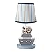 Bedtime Originals Two by Two Noah's Ark Lamp with Shade & Bulb, Blue/Gray