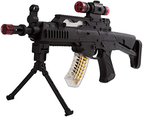 ibobby Cowboy Die Cast 8-Shot .38 Cap Gun Machine Light, Sound, and Vibration, Black, 9.5 Inches