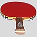 KEVENZ 2-Pack Patent Advanced Table Tennis Racket Come with Anti-Skid Handle, Wooden Blade Surrounded by Rubber (Advanced Table Tennis Racket)