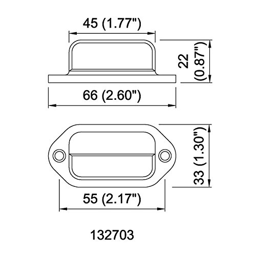 LONG HAUL LED License Plate Light | Tag Light | Black | RV Interior Step Light | Truck (Trailer) Light
