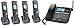 Uniden DECT4096 + 3 DCX400 Cordless Handsets (2 Line) 1.9GHz DECT 6.0