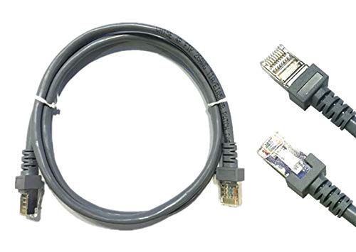 LongPlus Cat5e Ethernet LAN Surveillance DVR Kits Computer Network Cable- RJ45 Connector Cord UTP 24AWG 6.5 Feet (2 Meters) Gray