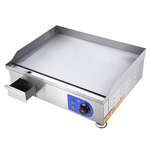 WeChef Electric Countertop 24" Griddle Stainless Steel Flat Grill Hot Plate Adjustable Temperature Restaurant Equipment