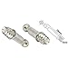 Flyshop 10 Sets Self-Tapping Furniture Cabinet Connector Connecting Fittings #261 (15 x 12mm) Cam Lock with M6 Threaded 28mm Length Dowel