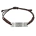 Angelus You are Braver than you believe Charming Little Inspirational Leather Bracelet Brown