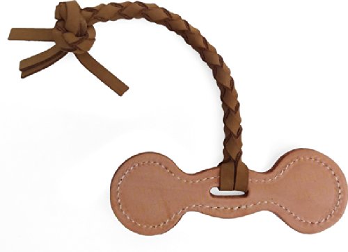 Leather Tug Dog Toy - Dumbell