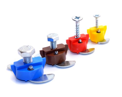 GripIt Drywall Anchor Fixing Holds Up To 250 Pounds or 113 Kilograms of Weight. Perfect For Hanging Heavy Items Such as TVs, Boilers, Cabinets on Plasterboard Walls. Removable and Reusable Screws - (8 Pack)