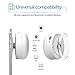 JEMMA Waterproof Bluetooth Speaker Wireless Shower Portable Hand-Free Call with Mic (White)