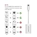 AROTAO iPhone 7 Splitter & Adapter, Dual Lightning Splitter Headphone Audio & Charge Adapter for iPhone 7/ 7 Plus, iPhone 8/ 8 Plus, iPhone X, Support iOS 10.3 and later - White