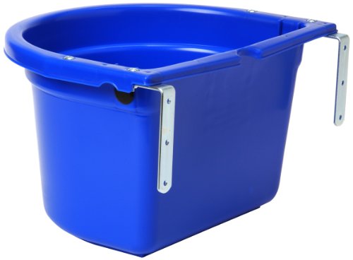 Little Giant Fence Feeder with Mounting Brackets, 20-Quart, Blue