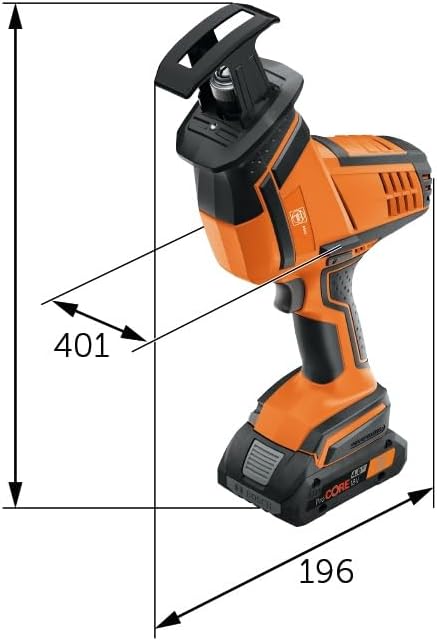 Seghetto gattuccio batteria ASAS 18-21 K AS per tagliare diversi materiali soprattutto,n punti di difficile accesso. Compatibile con batterie AMPShare/Bosch18 V, senza batterie e caricabatteria