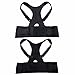 CFR Magnetic Therapy Posture Corrector Back Brace Support Belt NO Slouching-Fully Adjustable Back Brace-for Lower and Upper Back Pain,Black,Large