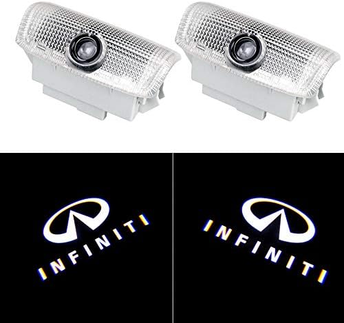 LED Car Door Welcome Emblems,Homose Projector Shadow Light With Logo for Infiniti FX G M EX Q50 Q70 Q60 QX50 QX70 QX80(pack of 2)