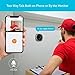 LaView Wireless Video Doorbell, Wi-Fi Door Bell Camera, Peephole Camera with LED Touch Screen, Wire-Free/Rechargeable Battery/Night Vision/Two-Way Audio/Mobile View