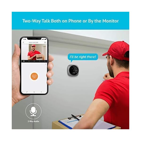 LaView Wireless Video Doorbell, WiFi Door Bell Camera, Peephole Camera