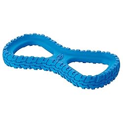 Nerf Dog Rubber Tug Dog Toy with Interactive Tire