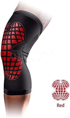 Knee wraps Adjustable Neoprene Sports Knee Support Brace Arthritis Protector Patella Sleeve lifting knee straps (Red, M)