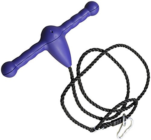 Jungle gym kingdom trapeze bar rope swing blue - swing …