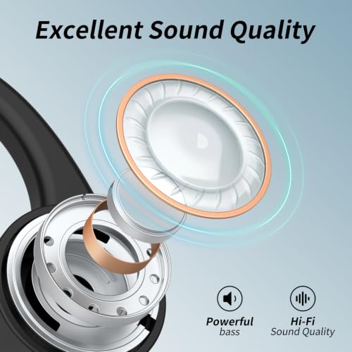 CXK Bone Conduction Headphones Bluetooth 6.0 Open Ear Wireless with Mic | Premium Loud Sound, 10-Hour Playtime, IPX6 Waterproof, Lightweight Bone Conduction Earbuds for Running, Cycling, Walking