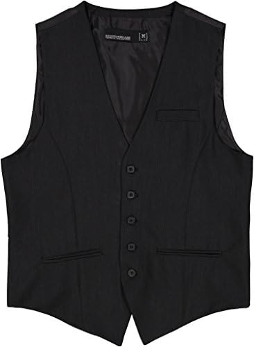 Request Men's 1216A Slim Fit Vest - Black - (M) M