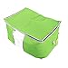 Foldable Storage Zipper Bag Case,3 Pcs Bamboo Charcoal Large Durable Storage Container Bag for Beddings Comforters Quilt Blanket Pillows Garments Sweaters for Season Items Storage,Blue+Green+Orange
