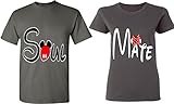 Couples Apparel Soul Mate - Matching Couple Shirts - His and Her T-Shirts - Tees