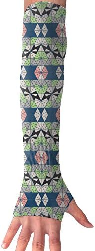 Vintage Geometric Figures Arm Sleeves Outdoor Sports Bike Cycling Hiking Arm Warmer Arm Protector Barcer Shooting UV Protection Sun Protection