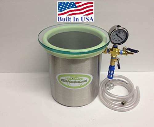 1.5 Gallon SlickWoodVac Stainless Steel Vacuum Chamber