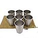 UName UN153 Stainless Steel Pint Large Cups, Set of 7, 10oz