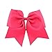 FASOTY 20PCS 8'' Large Cheer Hair Bows Ponytail Holder Elastic Hair Ties For Women and Girls