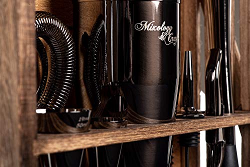 Mixology & Craft Cocktail Shaker Set 11-tlg. - Cocktail Set aus Edelstahl mit Bar Zubehör - Schwarz – Bild 7