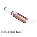 VAV 2 In 1 Mini Travel Hair Straightener And Curler Ceramic Tourmaline Coated Barrel Flat Iron Dual Voltage Rose Gold