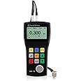 YUSHI UM1 Series UM-1D Handheld Portable Ultrasonic Thickness Gauge Tester Meter 0.03'' to 12'' / PT-08 Probe/Transducer P-E & E-E (echo-echo) Through Paint & Coatings
