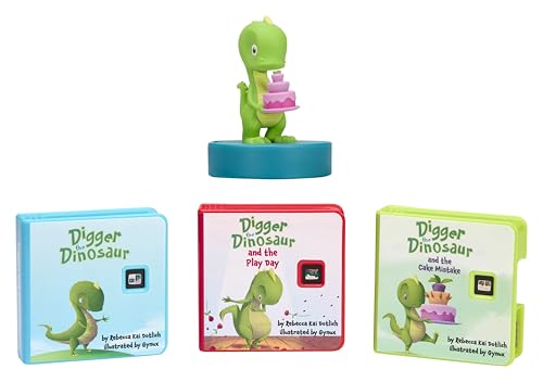Little Tikes Story Dream Machine HarperCollins Digger The Dinosaur Collection, Storytime, Books, Audio Play Character, Gift and Toy for Toddlers and Kids Girls Boys Ages 3+ Years