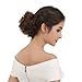 REECHO Thick 2PCS Updo Messy Hair Bun Curly Wavy Ponytail Extensions Hairpieces Hair Scrunchies for Women Girls Color Dark Blonde