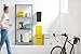 Brabantia Sort & Go Kitchen Recycling Can (4.2 Gal / Gray) Stackable Waste Organiser with Handle & Removable Lid, Wall/Cupboard Mounting