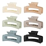 6 Pack Square Claw Clips, Hair Claw Clips for Women