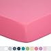TILLYOU Microfiber Fitted Crib Sheets for Baby Boys Girls, Super Soft Toddler Bed Sheets for Standard Crib and Toddler Mattresses, Premium Cozy Nursery Bedding Sheet, 28