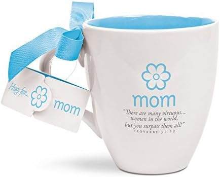 Lighthouse Christian Products Mom Cup of Hugs Ceramic Mug, 14 oz by Lighthouse Christian Products