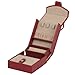WOLF 281204 Heritage Red Travel Mini Foldout Jewelry-Box