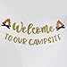 Camping Party Decoration Welcome to Our Campsite Banner- Happy Camper Party Decor, Camping Birthday Party Decoration