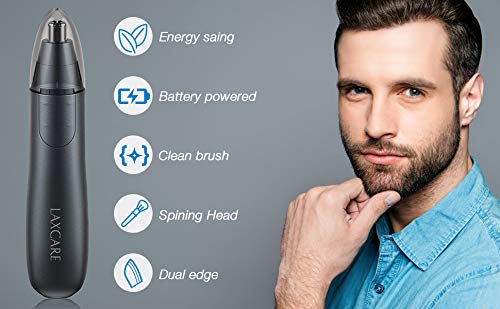 Nose Hair Trimmer, Laxcare Ears and Nose Trimmer Shaver Clipper Removal Dual Edge Blades for Men Women Nose Hair Trimmer, Laxcare Ears and Nose Trimmer Shaver Clipper Removal Dual Edge Blades for Men Women
