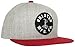 Brixton Men's Cobra Snap Cap-Lt. Heather Gry/red
