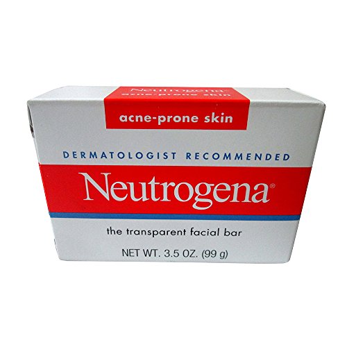 Neutrogena Transparent Facial Bars, Acne-Prone Skin Formula, 3.5 Ounce (Pack of 8)