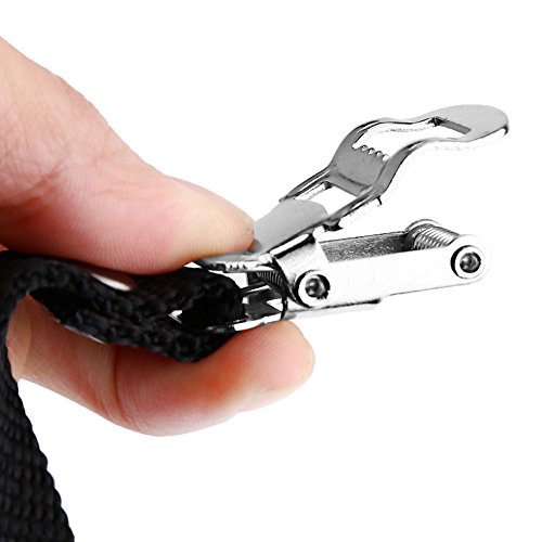 Mmrm Black Bike Cycling Pedal Nylon Pair Clips Replacement Pedal Toe Straps